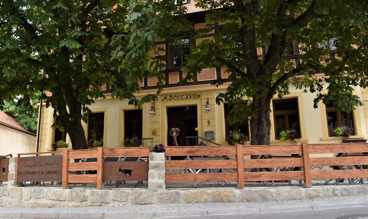 Gasthof Pension Zum Goldenen Hirschen Burgbernheim Luaran gambar